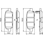 Bosch Σετ τακάκια, Δισκόφρενα - 0 986 494 857