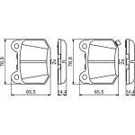 Bosch Σετ τακάκια, Δισκόφρενα - 0 986 494 865