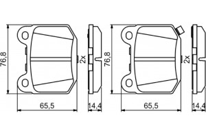 Bosch Σετ τακάκια, Δισκόφρενα - 0 986 494 865