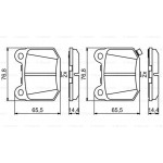 Bosch Σετ τακάκια, Δισκόφρενα - 0 986 494 865