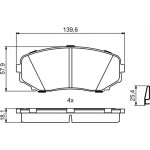 Bosch Σετ τακάκια, Δισκόφρενα - 0 986 494 879