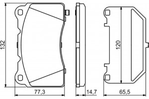 Bosch Σετ τακάκια, Δισκόφρενα - 0 986 494 880