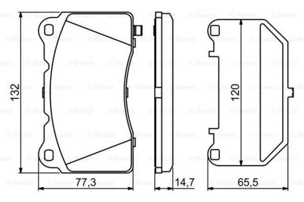 Bosch Σετ τακάκια, Δισκόφρενα - 0 986 494 880