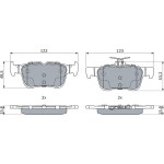 Bosch Σετ τακάκια, Δισκόφρενα - 0 986 494 888