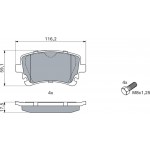 Bosch Σετ τακάκια, Δισκόφρενα - 0 986 494 889