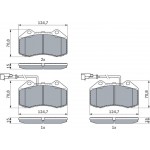 Bosch Σετ τακάκια, Δισκόφρενα - 0 986 494 903