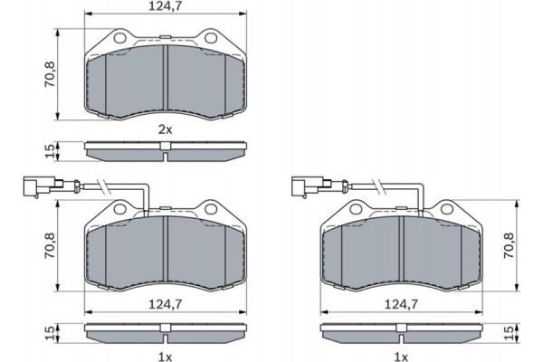 Bosch Σετ τακάκια, Δισκόφρενα - 0 986 494 903