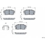 Bosch Σετ τακάκια, Δισκόφρενα - 0 986 494 905