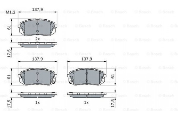 Bosch Σετ τακάκια, Δισκόφρενα - 0 986 494 905