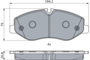 Bosch Σετ τακάκια, Δισκόφρενα - 0 986 494 914