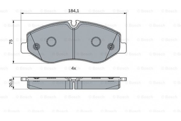 Bosch Σετ τακάκια, Δισκόφρενα - 0 986 494 914