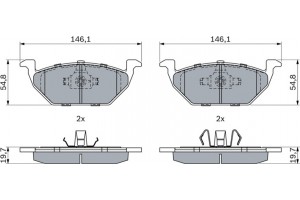 Bosch Σετ τακάκια, Δισκόφρενα - 0 986 494 925
