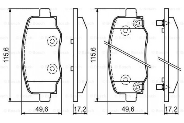 Bosch Σετ τακάκια, Δισκόφρενα - 0 986 494 930