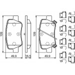 Bosch Σετ τακάκια, Δισκόφρενα - 0 986 494 933