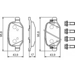 Bosch Σετ τακάκια, Δισκόφρενα - 0 986 494 934