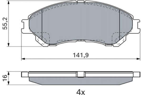 Bosch Σετ τακάκια, Δισκόφρενα - 0 986 494 936