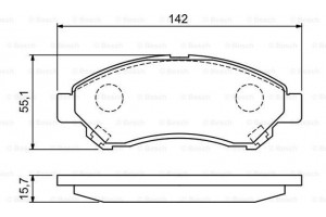 Bosch Σετ τακάκια, Δισκόφρενα - 0 986 494 936