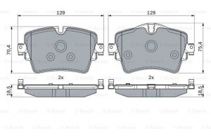 Bosch Σετ τακάκια, Δισκόφρενα - 0 986 494 940
