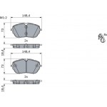 Bosch Σετ τακάκια, Δισκόφρενα - 0 986 494 946