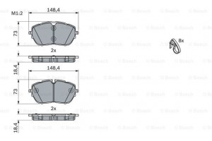 Bosch Σετ τακάκια, Δισκόφρενα - 0 986 494 946