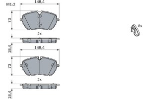 Bosch Σετ τακάκια, Δισκόφρενα - 0 986 494 946