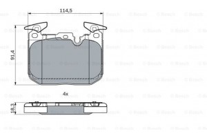 Bosch Σετ τακάκια, Δισκόφρενα - 0 986 494 947