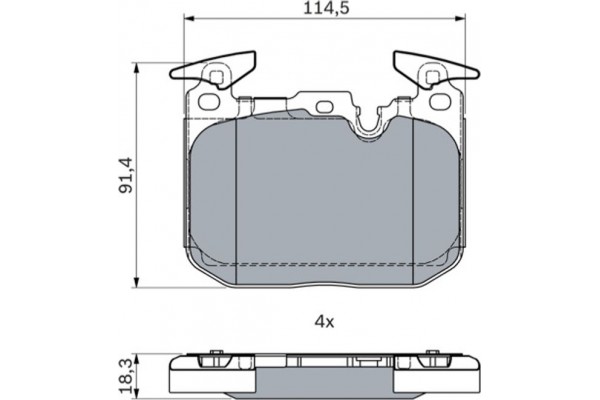 Bosch Σετ τακάκια, Δισκόφρενα - 0 986 494 947
