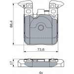 Bosch Σετ τακάκια, Δισκόφρενα - 0 986 494 948