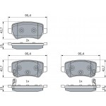 Bosch Σετ τακάκια, Δισκόφρενα - 0 986 494 954 Bosch Σετ τακάκια, Δισκόφρενα - 0 986 494 954