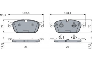 Bosch Σετ τακάκια, Δισκόφρενα - 0 986 494 962