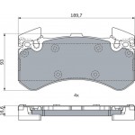 Bosch Σετ τακάκια, Δισκόφρενα - 0 986 494 991 Bosch Σετ τακάκια, Δισκόφρενα - 0 986 494 991