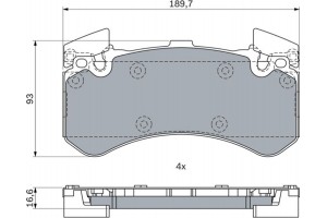 Bosch Σετ τακάκια, Δισκόφρενα - 0 986 494 991