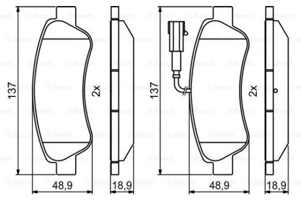 Bosch Σετ τακάκια, Δισκόφρενα - 0 986 494 994