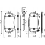 Bosch Σετ τακάκια, Δισκόφρενα - 0 986 495 094