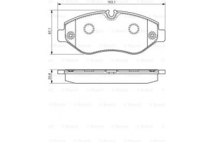 Bosch Σετ τακάκια, Δισκόφρενα - 0 986 495 098