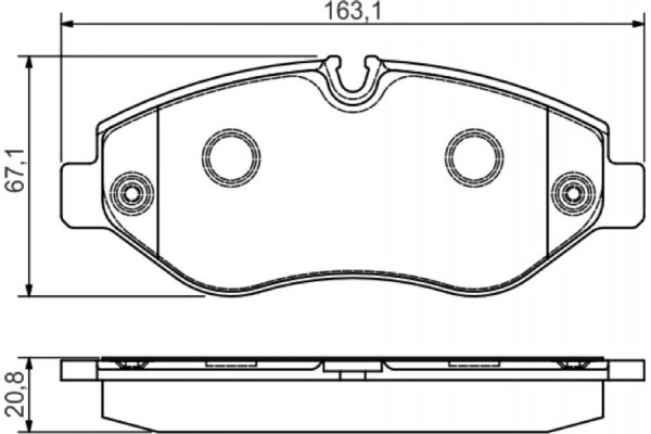Bosch Σετ τακάκια, Δισκόφρενα - 0 986 495 098