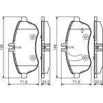 Bosch Σετ τακάκια, Δισκόφρενα - 0 986 495 104