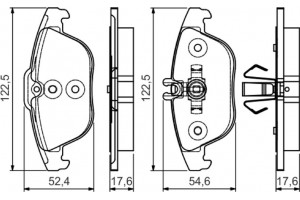 Bosch Σετ τακάκια, Δισκόφρενα - 0 986 495 105