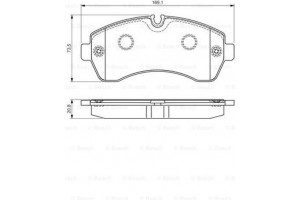 Bosch Σετ τακάκια, Δισκόφρενα - 0 986 495 107