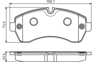 Bosch Σετ τακάκια, Δισκόφρενα - 0 986 495 107