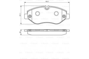 Bosch Σετ τακάκια, Δισκόφρενα - 0 986 495 113