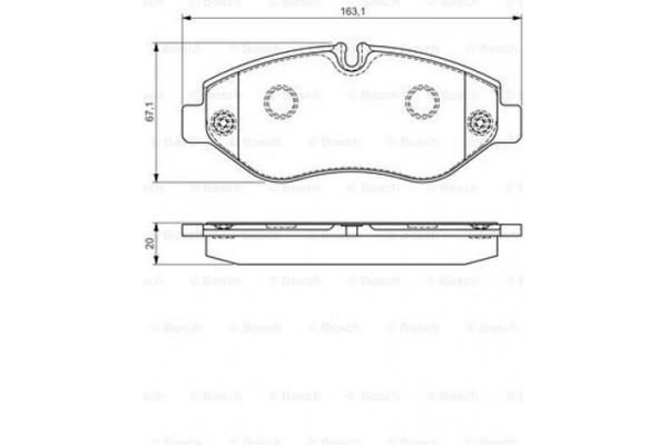 Bosch Σετ τακάκια, Δισκόφρενα - 0 986 495 113