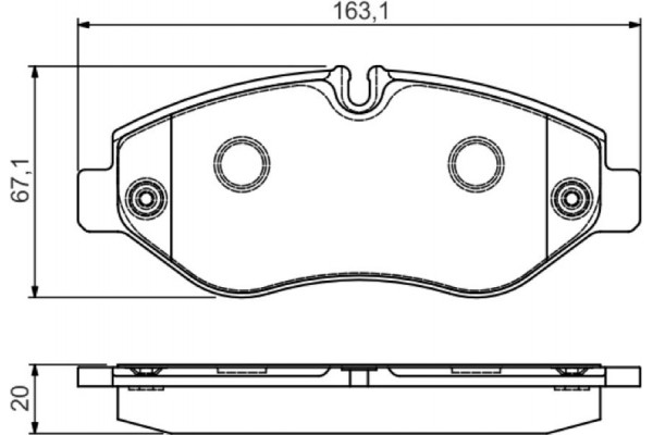 Bosch Σετ τακάκια, Δισκόφρενα - 0 986 495 113