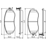 Bosch Σετ τακάκια, Δισκόφρενα - 0 986 495 125