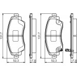Bosch Σετ τακάκια, Δισκόφρενα - 0 986 495 132