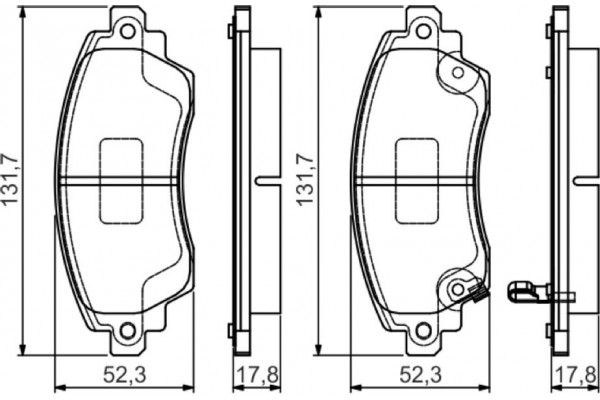 Bosch Σετ τακάκια, Δισκόφρενα - 0 986 495 132