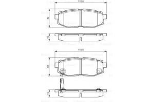 Bosch Σετ τακάκια, Δισκόφρενα - 0 986 495 135