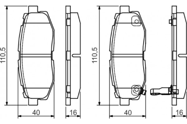 Bosch Σετ τακάκια, Δισκόφρενα - 0 986 495 135