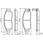 Bosch Σετ τακάκια, Δισκόφρενα - 0 986 495 146
