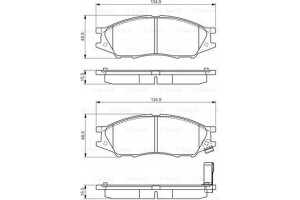 Bosch Σετ τακάκια, Δισκόφρενα - 0 986 495 146